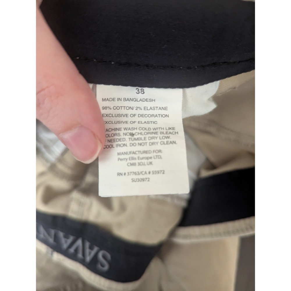Savane Cargo Shorts 38 Mens Tan Beige Chino Cotton Outdoor Hiking Casuel Summer - Picture 11 of 11